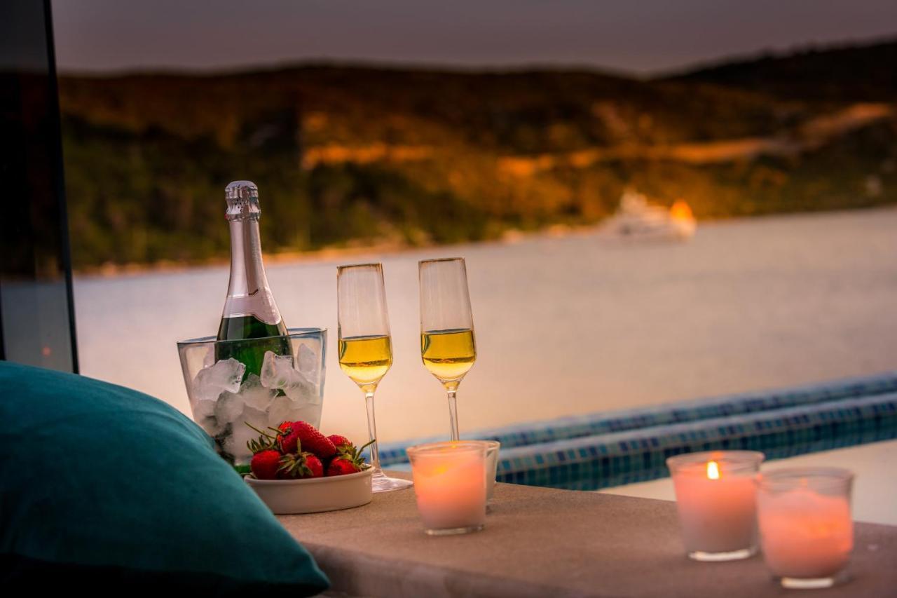 Captivating Belle Riviere Private Infinity Pool Next To The Sea Slano Villa *