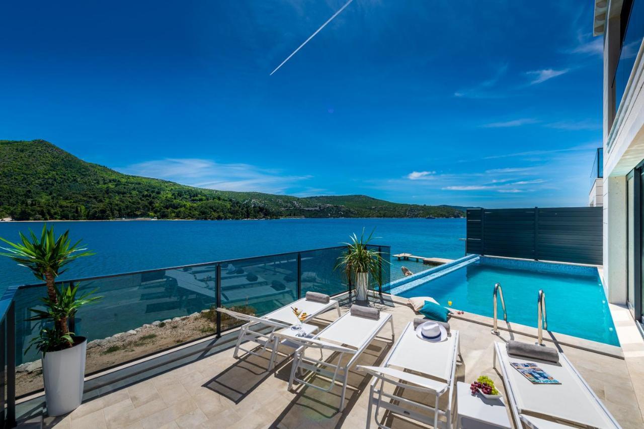 Villa Captivating Belle Riviere Private Infinity Pool Next To The Sea Slano Dubrovnik