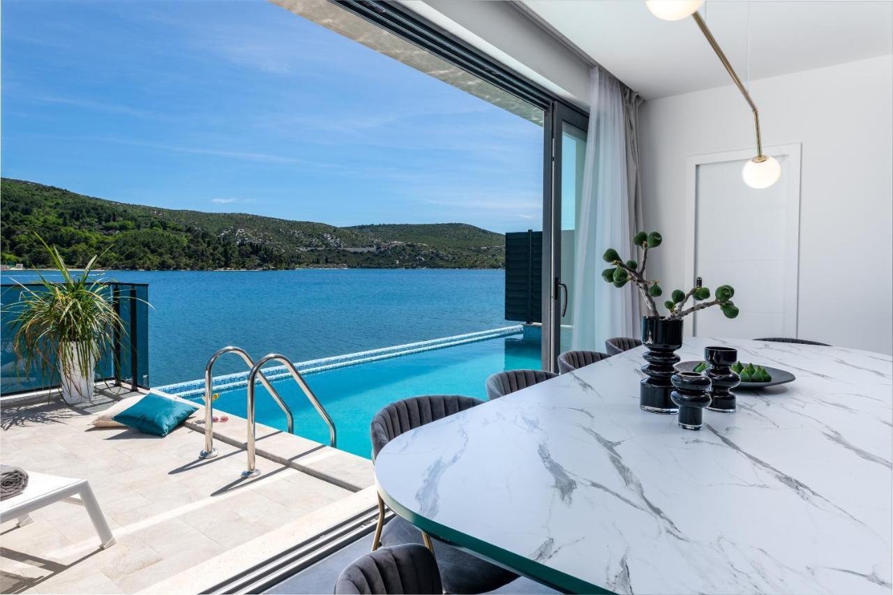 Captivating Belle Riviere Private Infinity Pool Next To The Sea Slano * Dubrovnik