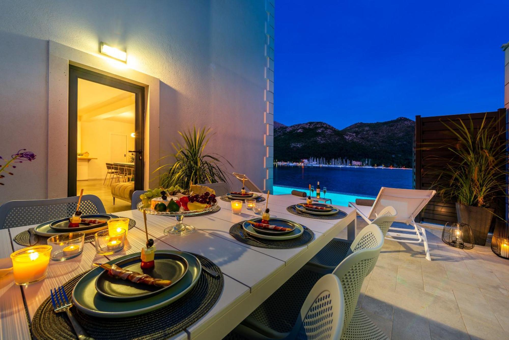 Villa Captivating Belle Riviere Private Infinity Pool Next To The Sea Slano