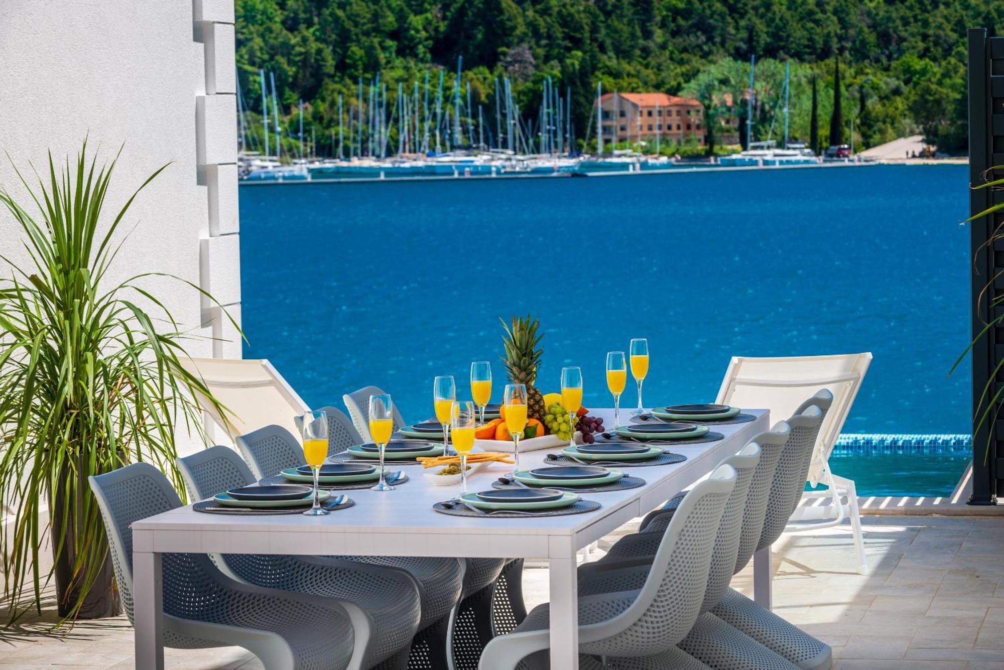 Captivating Belle Riviere Private Infinity Pool Next To The Sea Slano * Dubrovnik